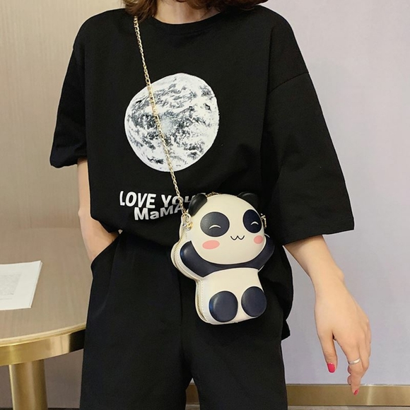 Panda Chain Crossbody Bag - Picture 1 of 8